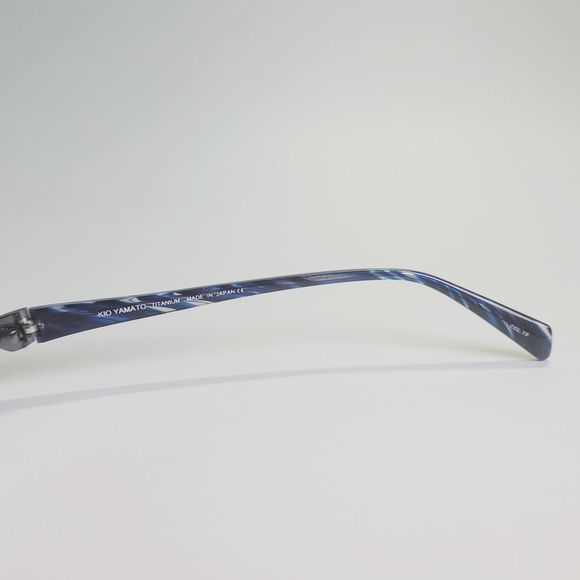 KIO YAMATO TITANIUM JAPAN EYEGLASSES EYEWEAR HALF FRAME KT-274U CRANE 54-18-135 - Picture 8 of 10